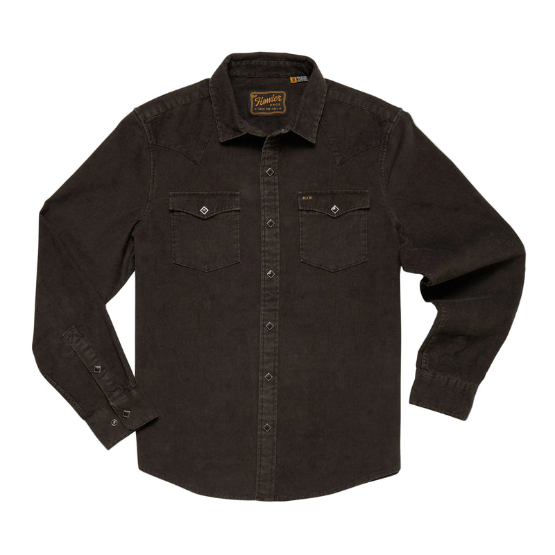 Men's Banning Corduroy Snapshirt | Antique Black