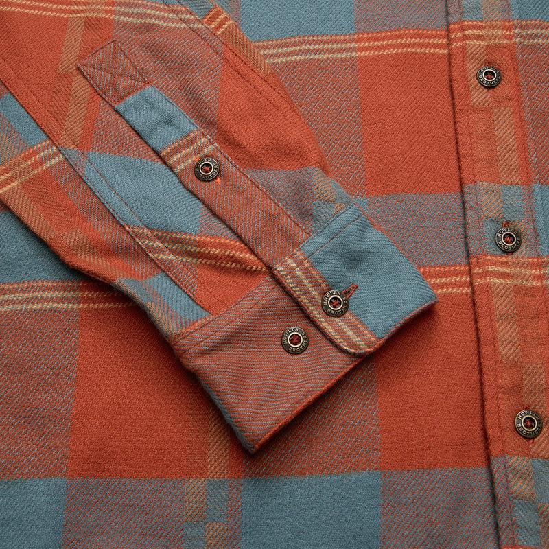 Men's Harker's Flannel Shirt | Backdrop Plaid: Terracotta