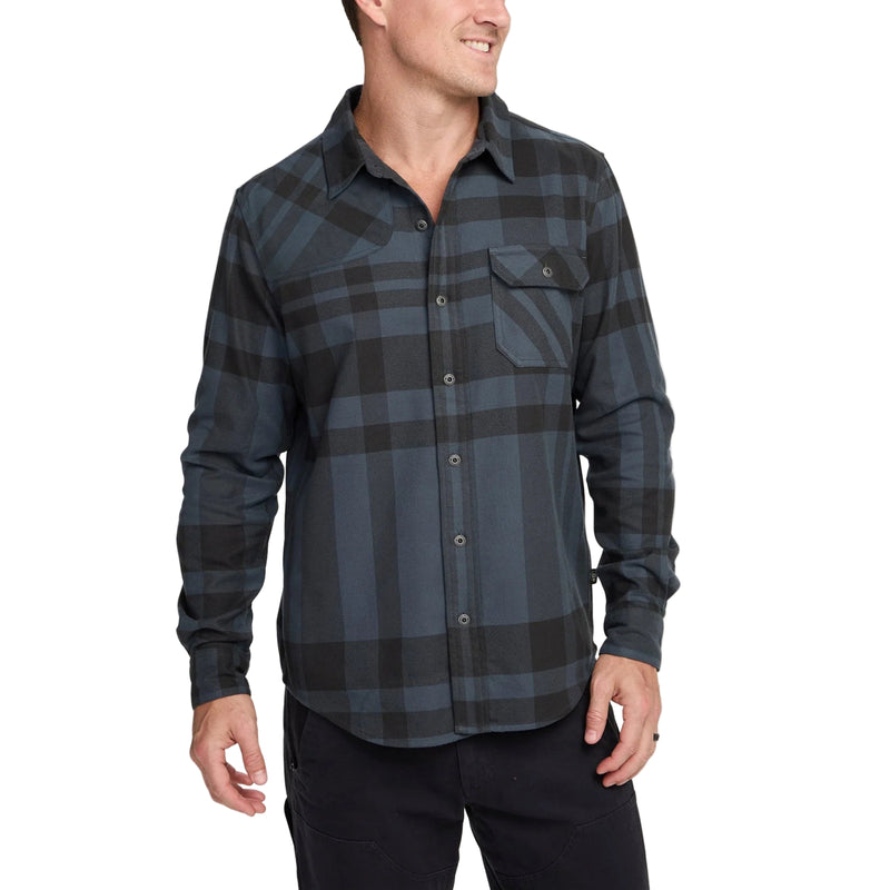 Men's Harker's Flannel Shirt | Mega Plaid: Petrol