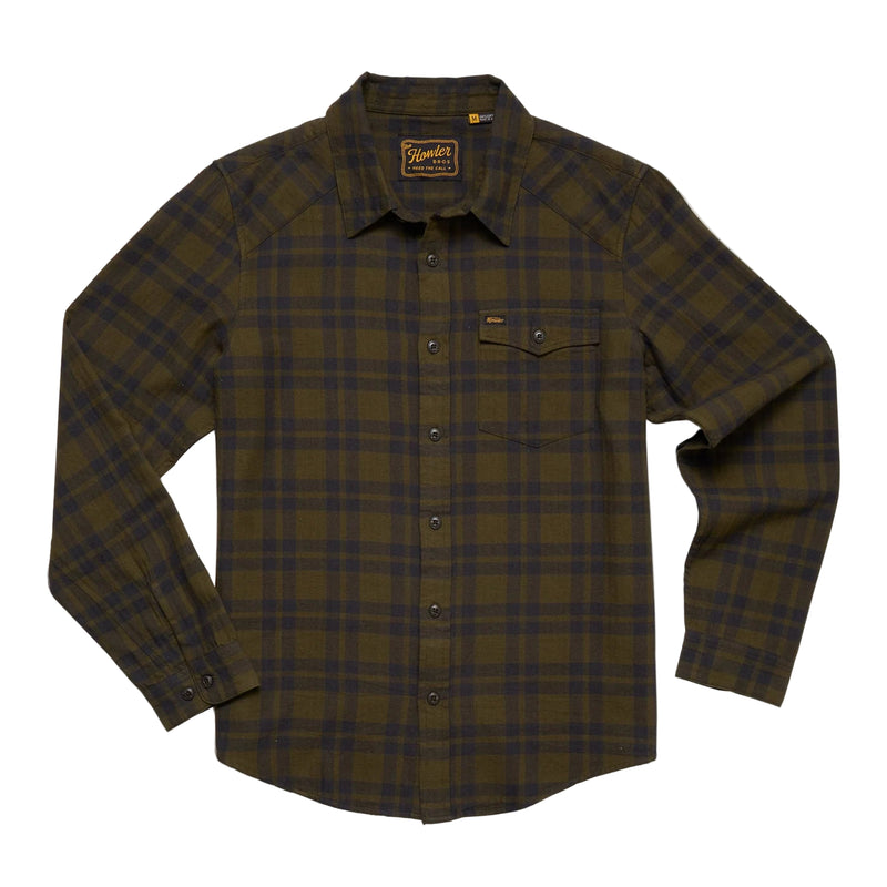 Men's La Grange Lightweight Flannel | Cohen Plaid: Dark Olive