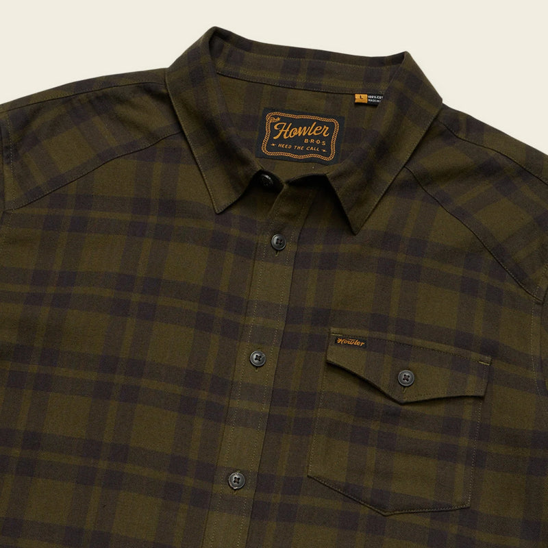 Men's La Grange Lightweight Flannel | Cohen Plaid: Dark Olive