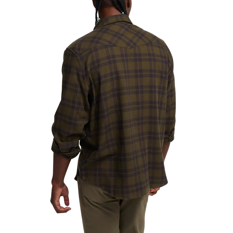 Men's La Grange Lightweight Flannel | Cohen Plaid: Dark Olive