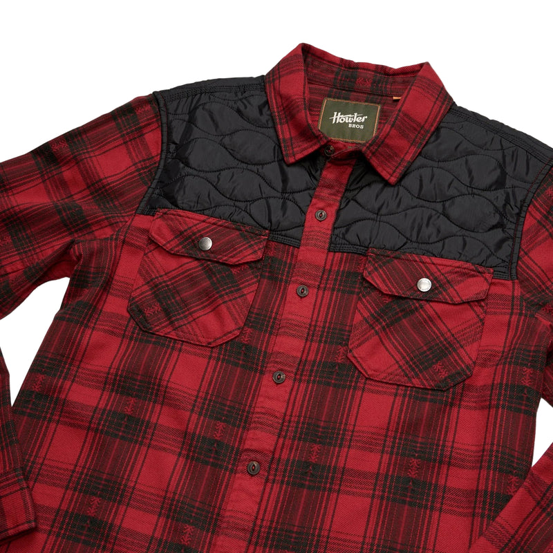 Men's Quintana Quilted Flannel Shirt | Big Barrett Plaid: Brick Red