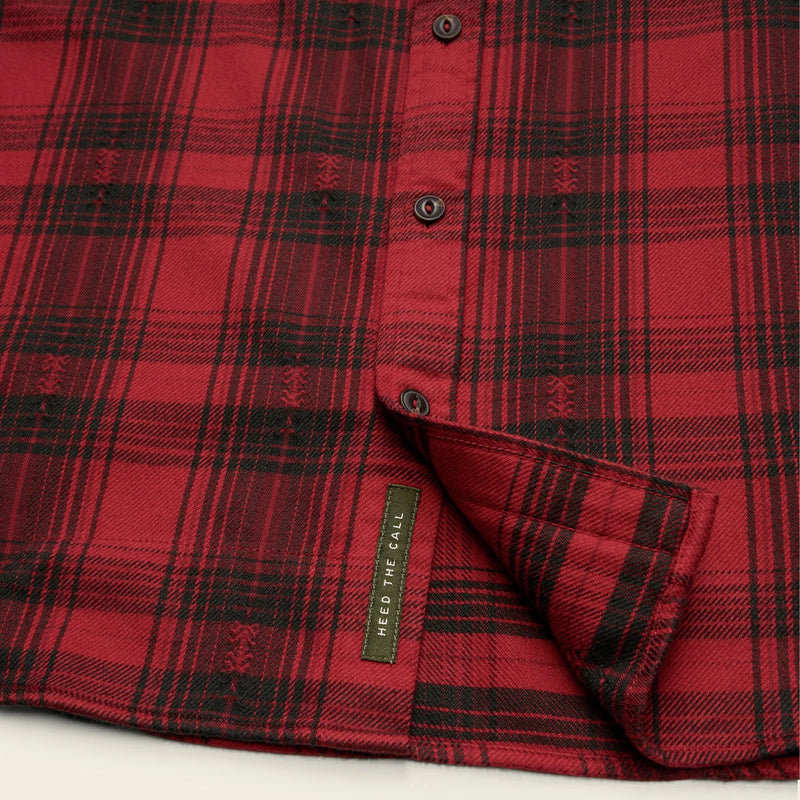 Men's Quintana Quilted Flannel Shirt | Big Barrett Plaid: Brick Red
