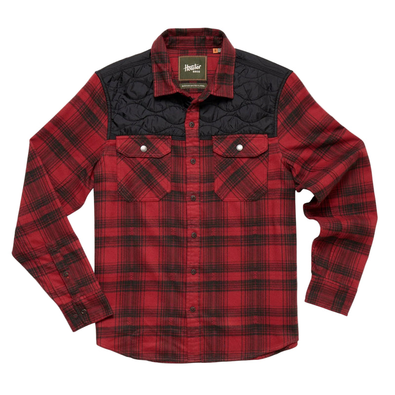 Men's Quintana Quilted Flannel Shirt | Big Barrett Plaid: Brick Red