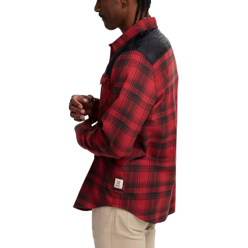 Men's Quintana Quilted Flannel Shirt | Big Barrett Plaid: Brick Red