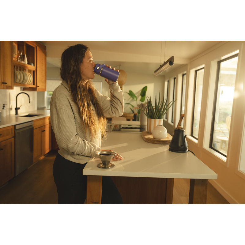 16 oz Travel Mug Flip Sip Cap Bottle | Black