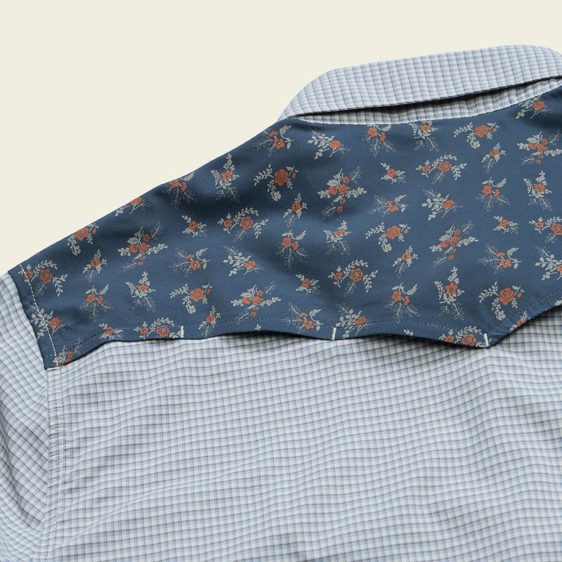 Men's H Bar B Tech Longsleeve | Rancher Floral: Smoke Blue