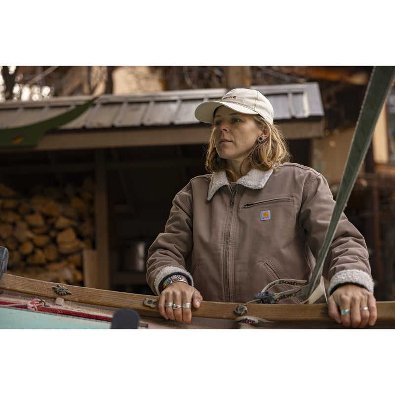 Women's Crawford Sherpa Detroit Jacket | Stone Brown