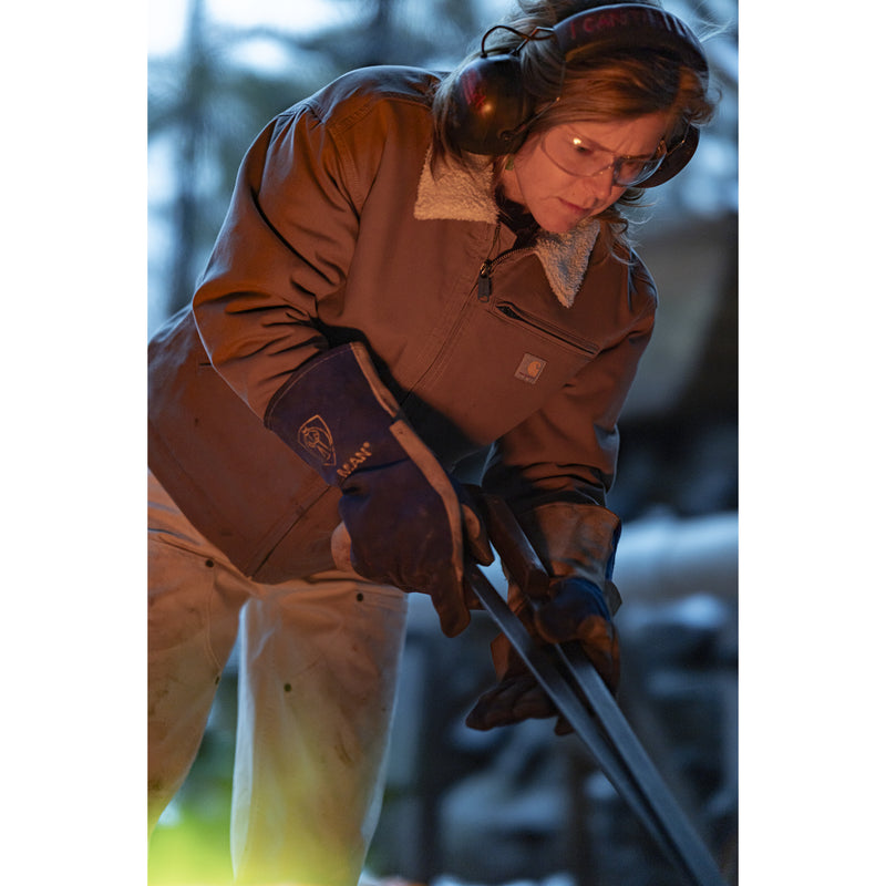 Women's Crawford Sherpa Detroit Jacket | Stone Brown