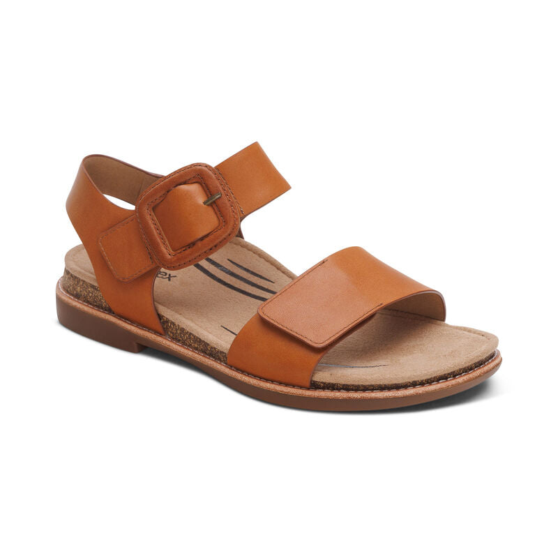 Women's Claire Quarter Strap Sandal Cognac