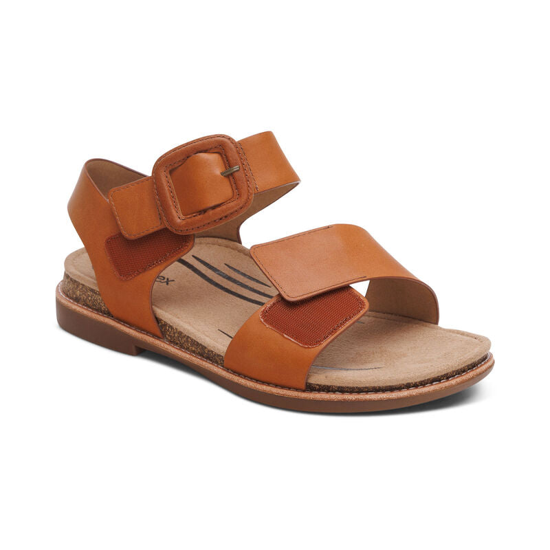 Women's Claire Quarter Strap Sandal Cognac
