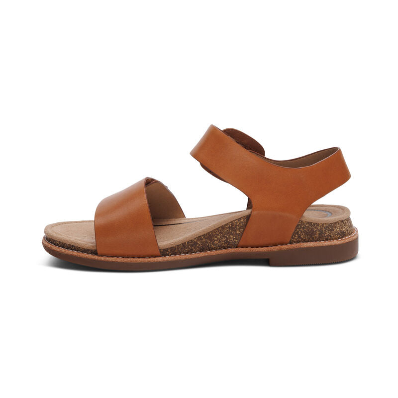 Women's Claire Quarter Strap Sandal Cognac