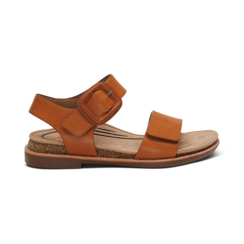 Women's Claire Quarter Strap Sandal Cognac