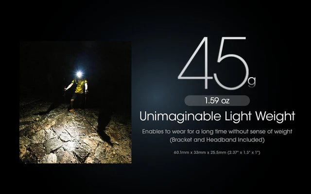 Nitecore NU25 Ultralight Rechargeable Headlamp | Yellow