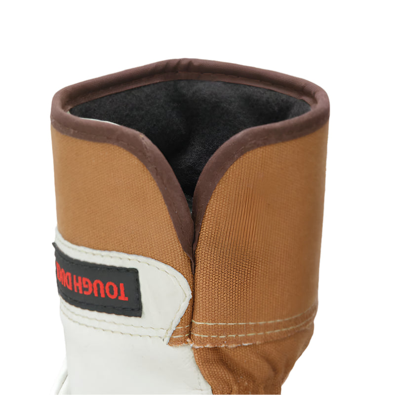 Cow Grain Waterproof Insulated Gloves | Brown