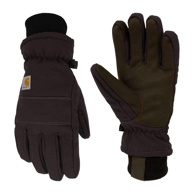 Women's Insulated Duck/Synthetic Leather Knit Cuff Glove | Black