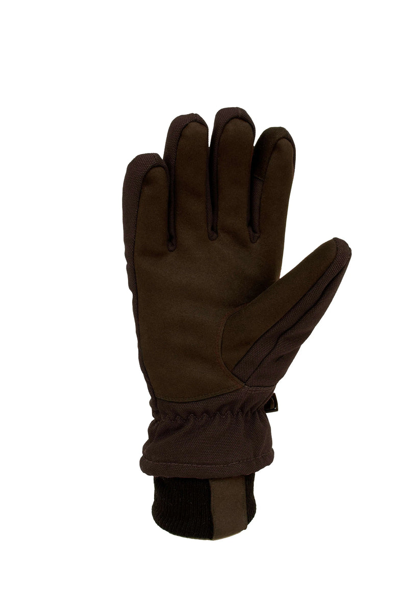 Women's Insulated Duck/Synthetic Leather Knit Cuff Glove | Black