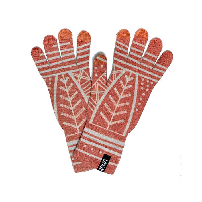Al Sur Printed Wool Gloves with Touch Screen Compatibility