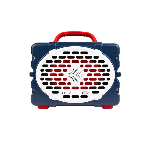 Turtlebox product with red and blue design on a white background