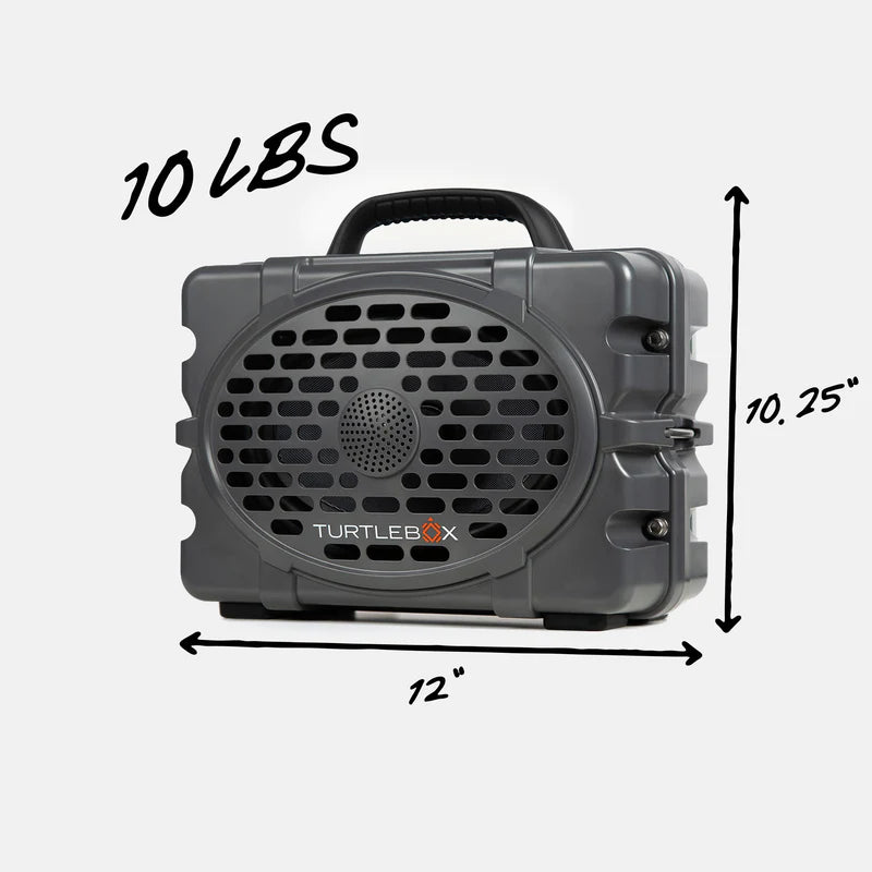 Turtlebox Original Gen 3 Speaker | Charcoal Gray — Kenco Outfitters