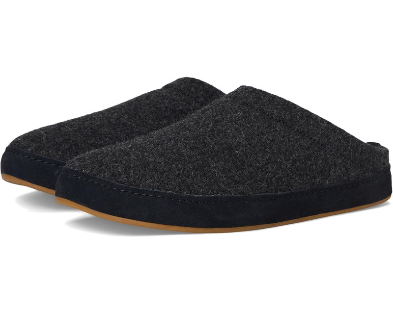 Men's Hāmani Hulu Wool Slipper | Dark Shadow