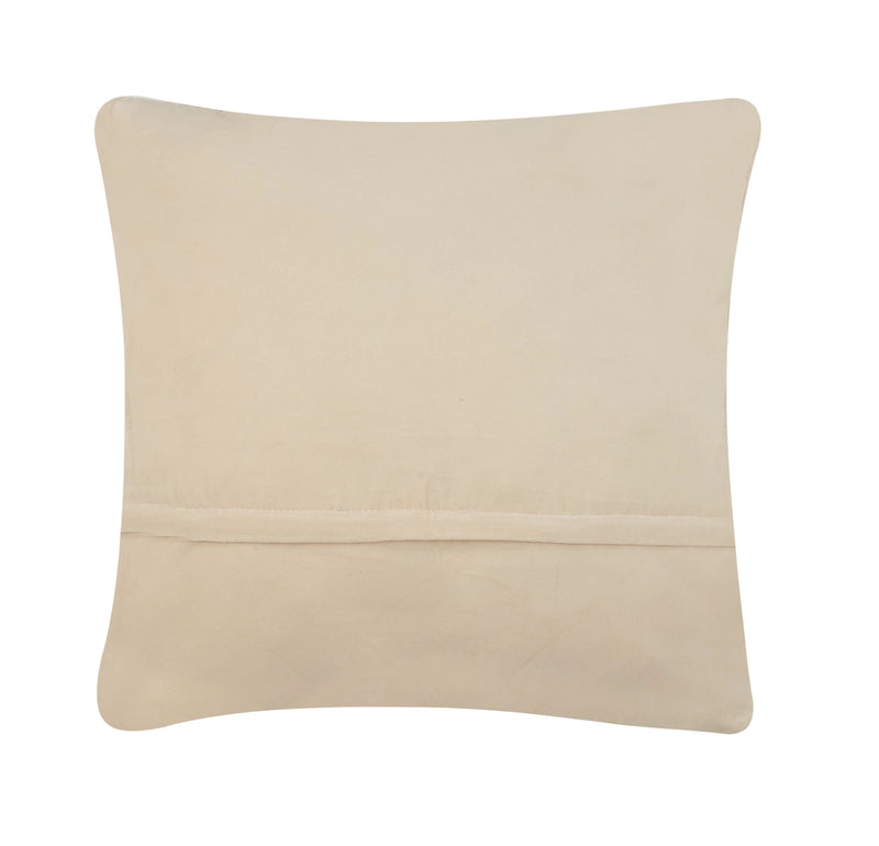 Beige pillow on a white background