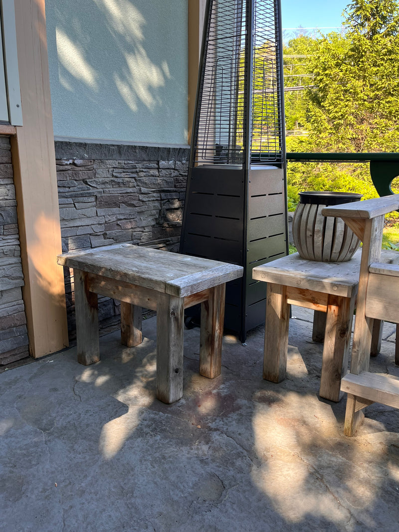 Outdoor White Cedar End Tables