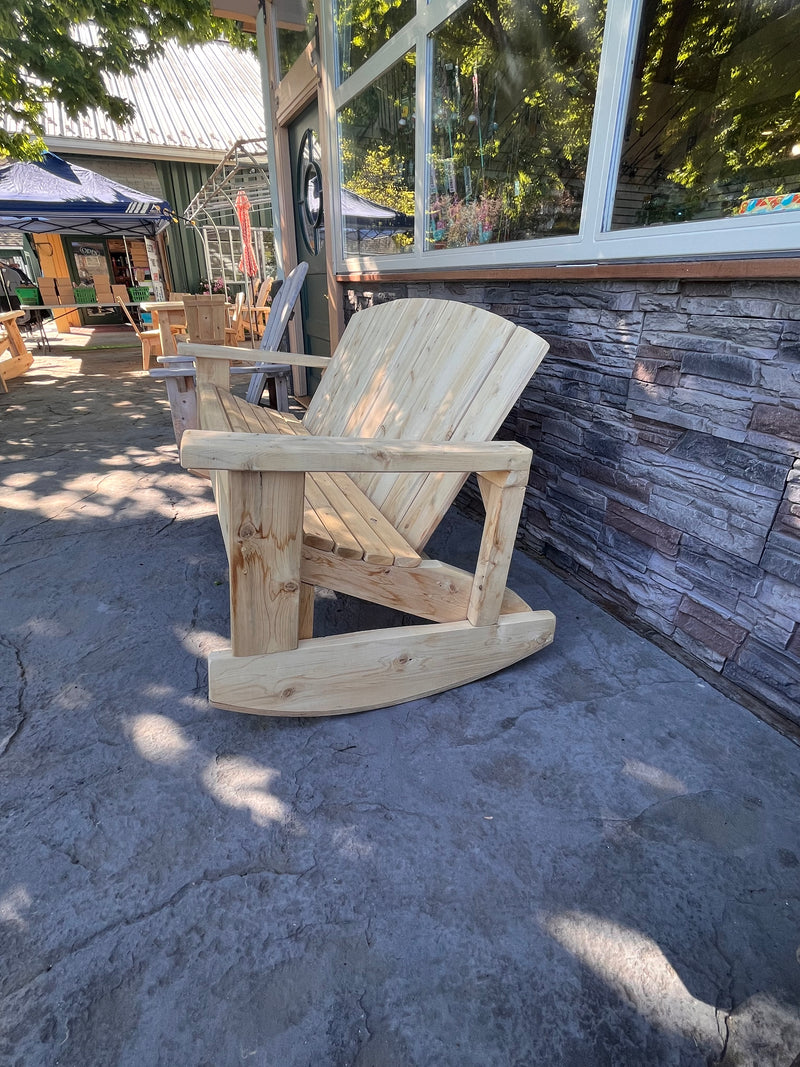 Adirondack Style White Cedar Rocking Couch