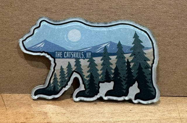 Mountain Hand Bear Acrylic Magnet