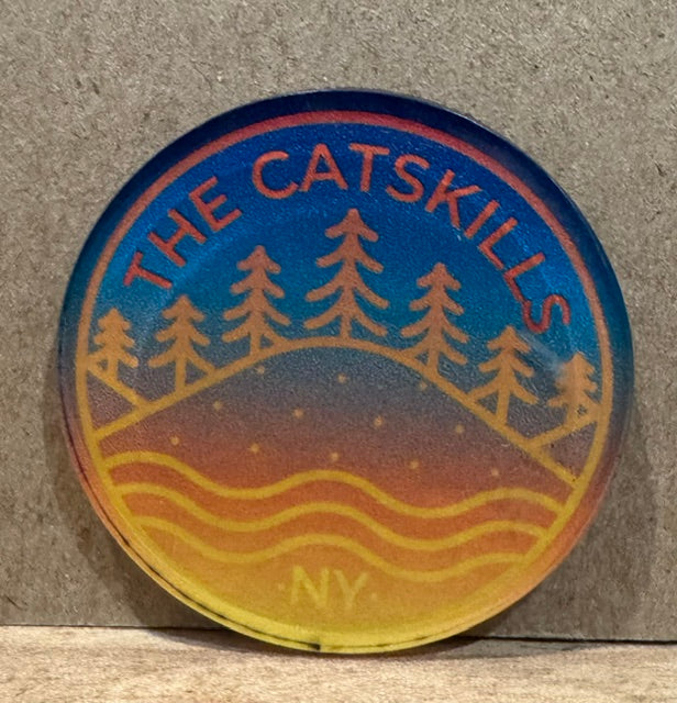 Rolling Mounatains Tree Gradient Acrylic Magnet