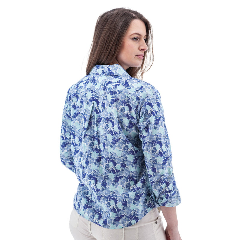 Women's Devon Popover Print Top | Blue