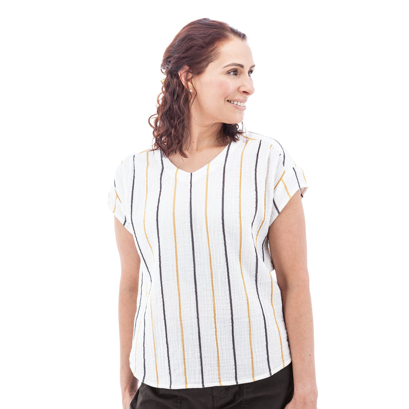 Women's Short Sleeve Kelford Top | Gold