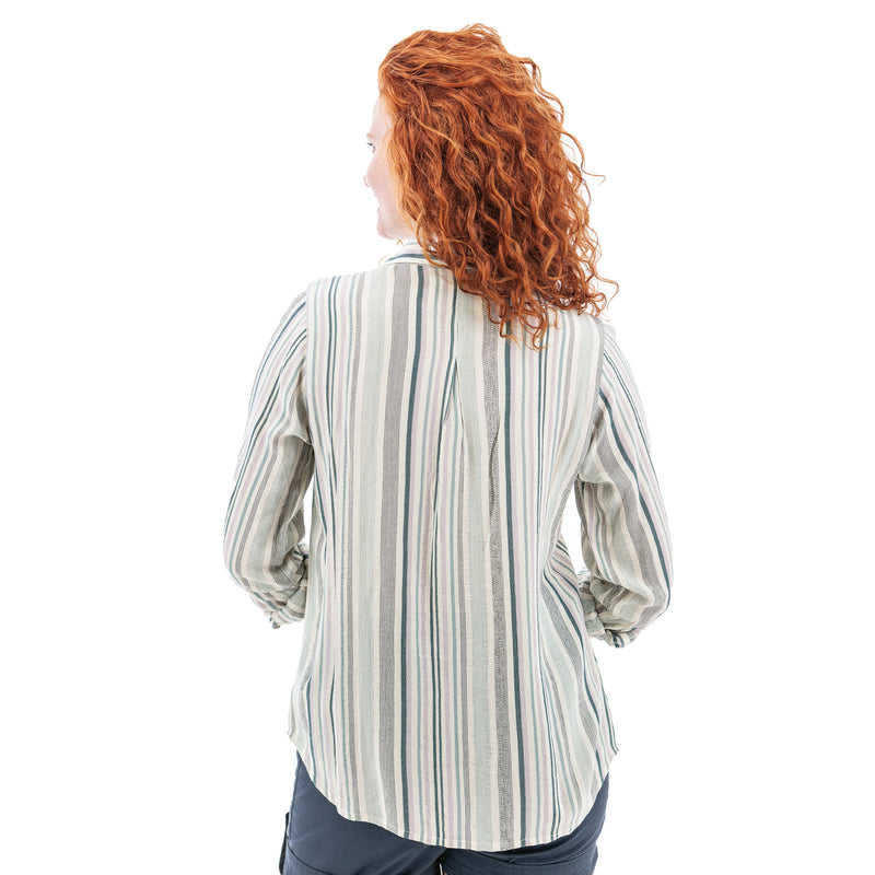 Women's Long Sleeve Plumas Shirt | Blue