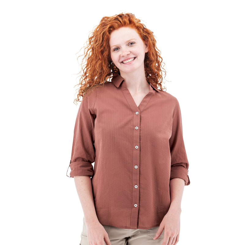 Women's Long Sleeve Plumas Shirt | Aragon