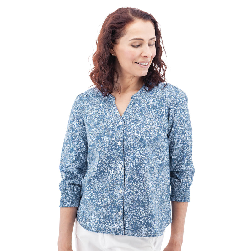 Women's Daisy Top | Provincial Blue