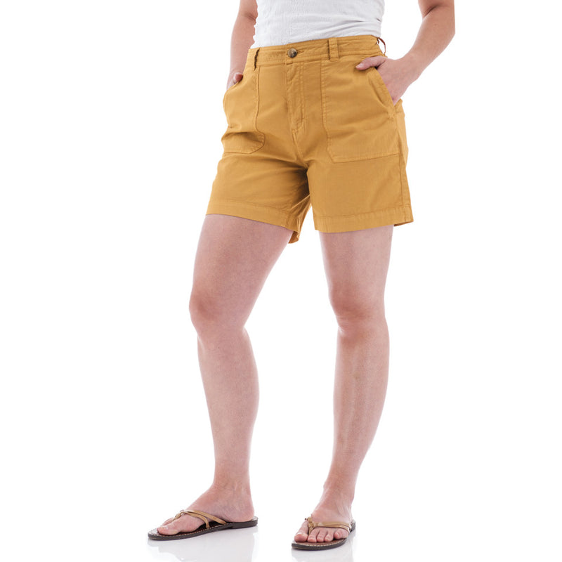 Women's Halifax Stretch Chino Short | Amber Gold