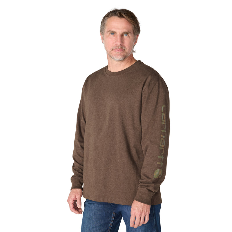 Men's Dearborn Loose Long Sleeve Logo T-Shirt | Dark Clove