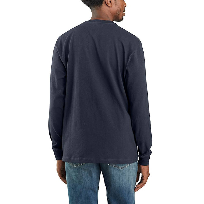 Carhartt Long Sleeve Graphic Logo Tee | NAVY