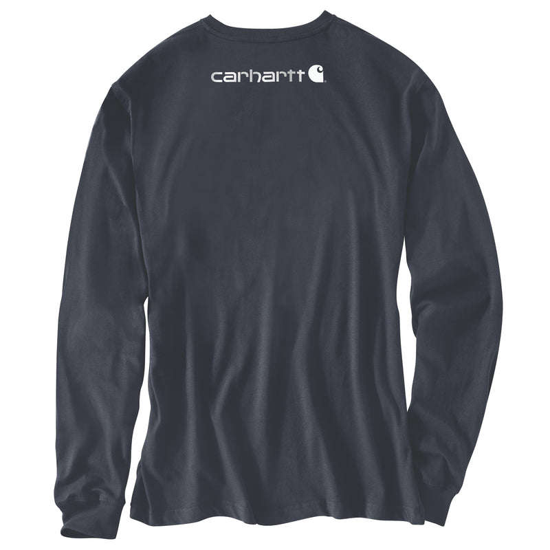 Men's Dearborn Loose Long Sleeve Logo T-Shirt | Navy