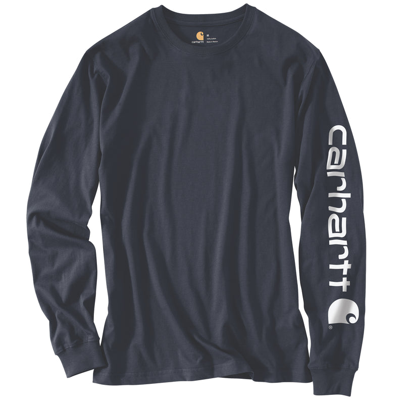Men's Dearborn Loose Long Sleeve Logo T-Shirt | Navy