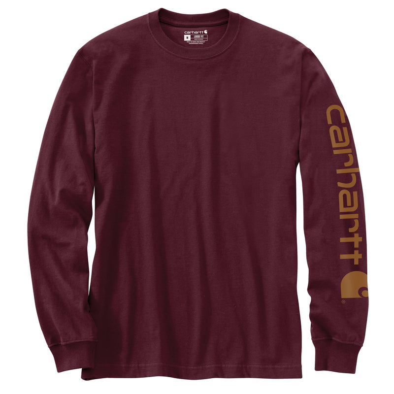 Men's Dearborn Loose Long Sleeve Logo T-Shirt | Port