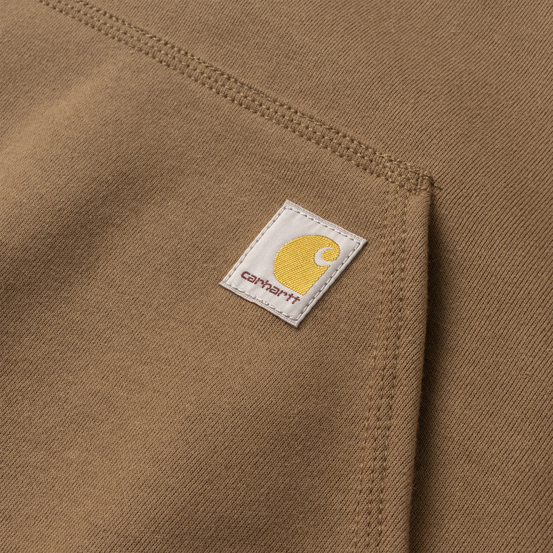 Carhartt Men's Midweight Hooded Logo Sweatshirt | Carhartt Brown