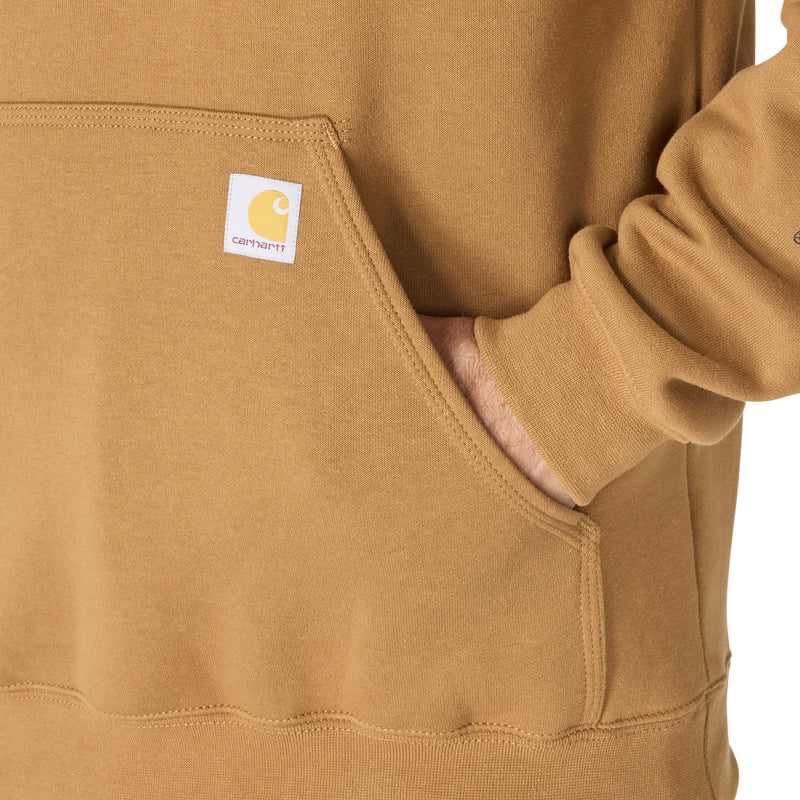 Carhartt Men's Midweight Hooded Logo Sweatshirt | Carhartt Brown