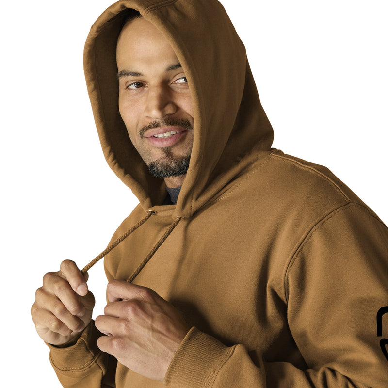 Carhartt Men's Midweight Hooded Logo Sweatshirt | Carhartt Brown