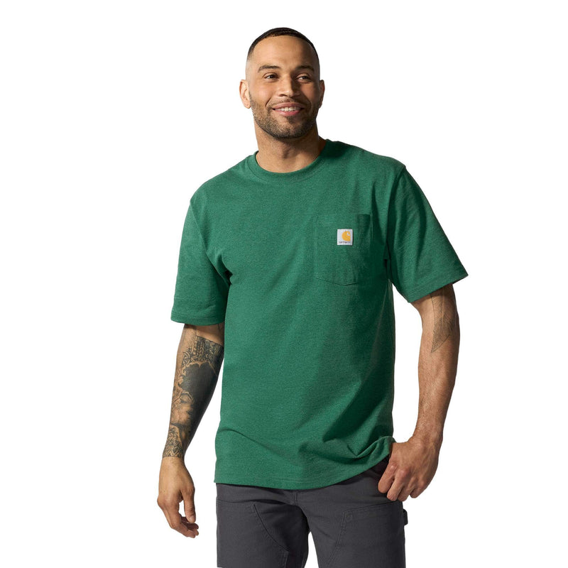 Men's Loose Fit Heavyweight Short Sleeve Pocket T-Shirt | North Woods Heather