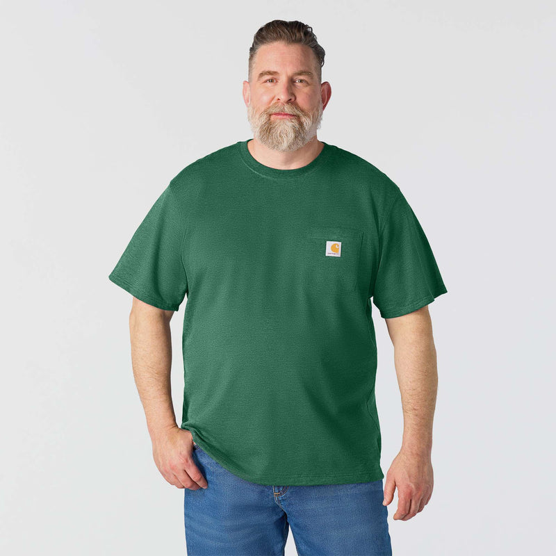 Men's Loose Fit Heavyweight Short Sleeve Pocket T-Shirt | North Woods Heather