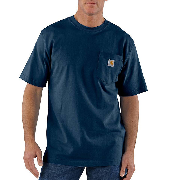 Carhartt Mens Workwear Pocket Tee Tall Sizes | NAVY