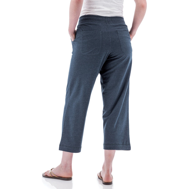 Women's Corina Recycled Crop Sweatpant | Midnight Navy