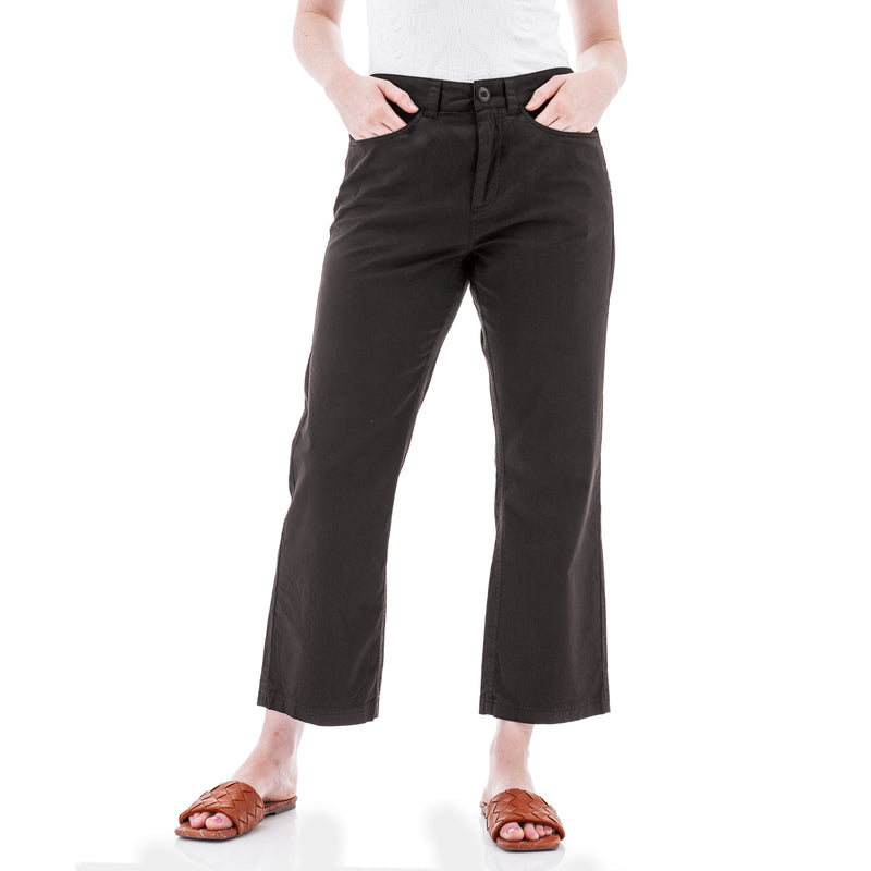 Women's Halifax Stretch Chino Crop Pant | Black Bean